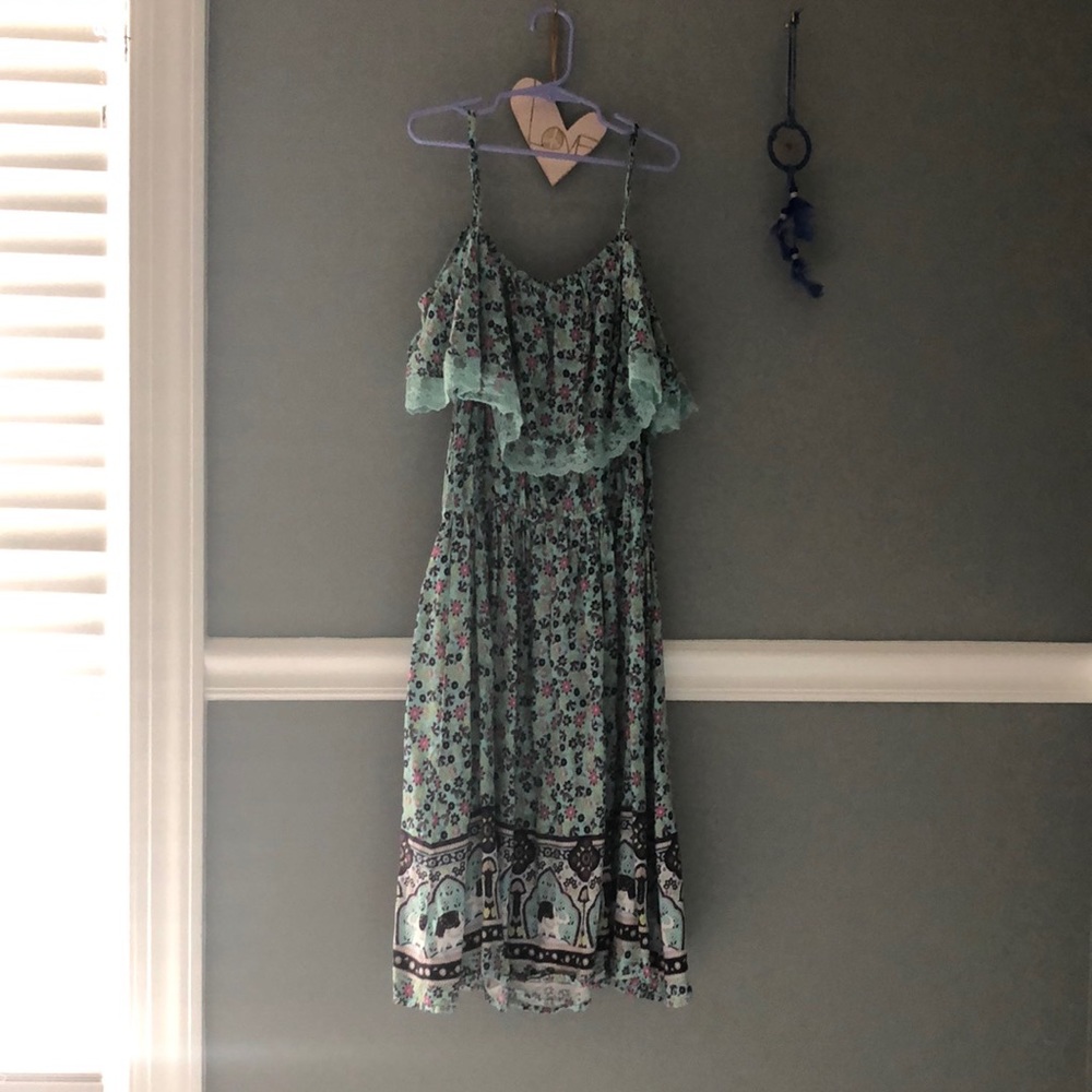 blue boho dress!